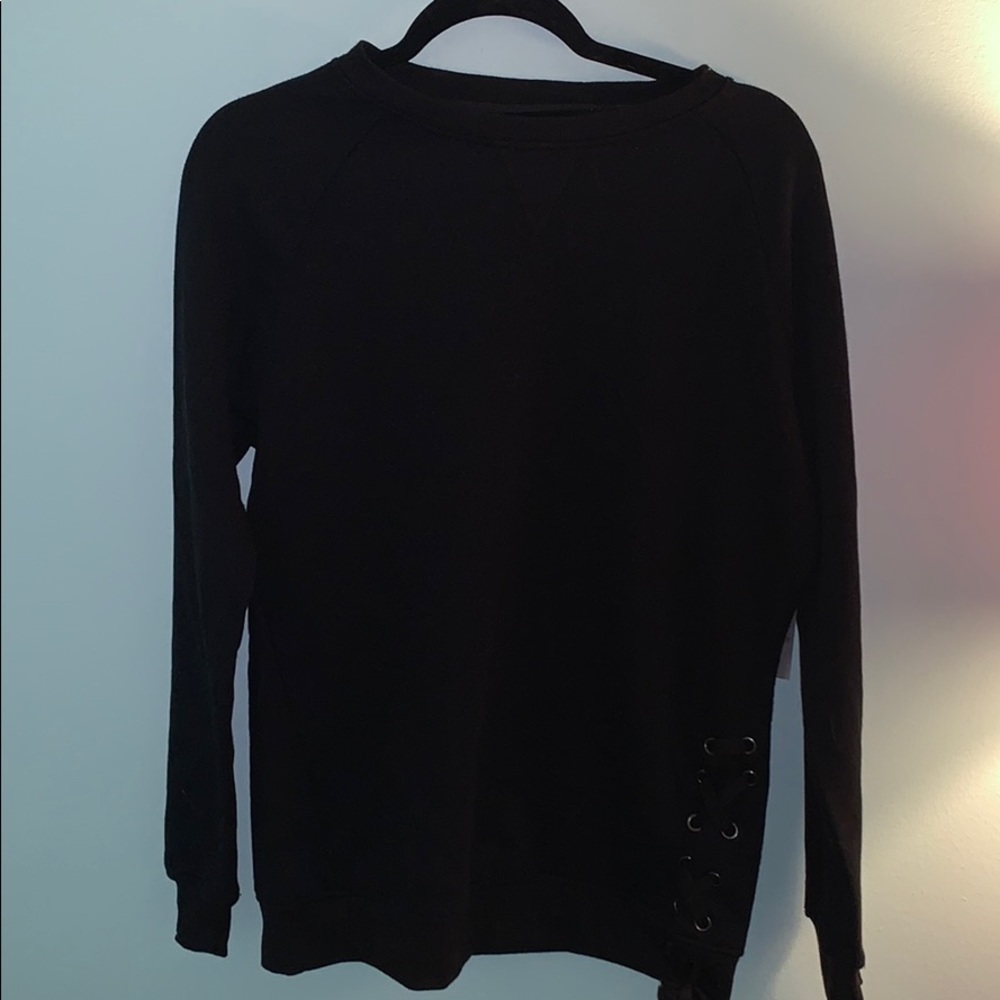 Black long sleeve top